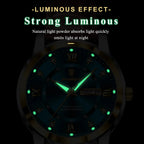 Męski elegancki zegarek z brązowym paskiem