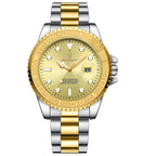 Elegancki zegarek męski kwarcowy złoty