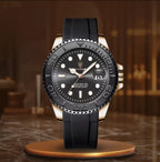 Elegancki zegarek męski kwarcowy czarny - calixus