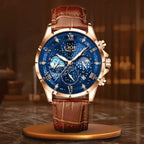 Elegancki zegarek z fazami księżyca - calixus