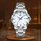 Wielofunkcyjny zegarek z chronografem srebrny - calixus